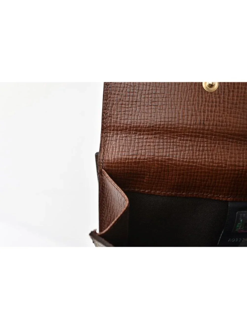 Fendi Wallet Bifold Fold Zucca Pattern Beige Brown